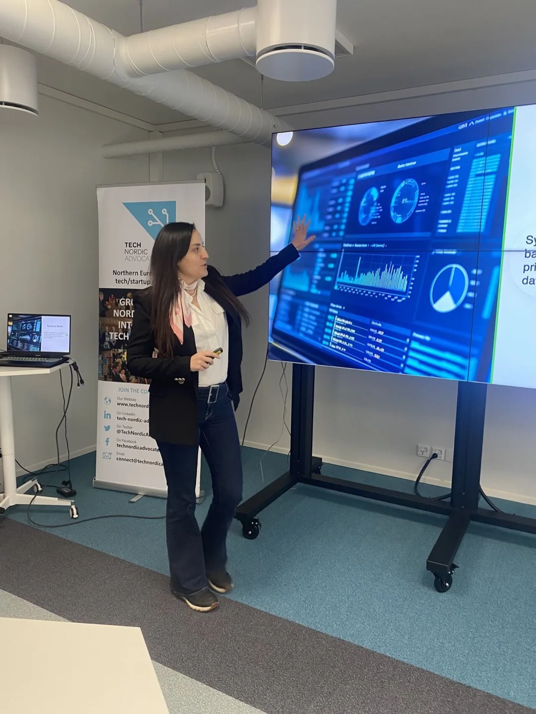 Pitching at Eurooppasali, Helsinki